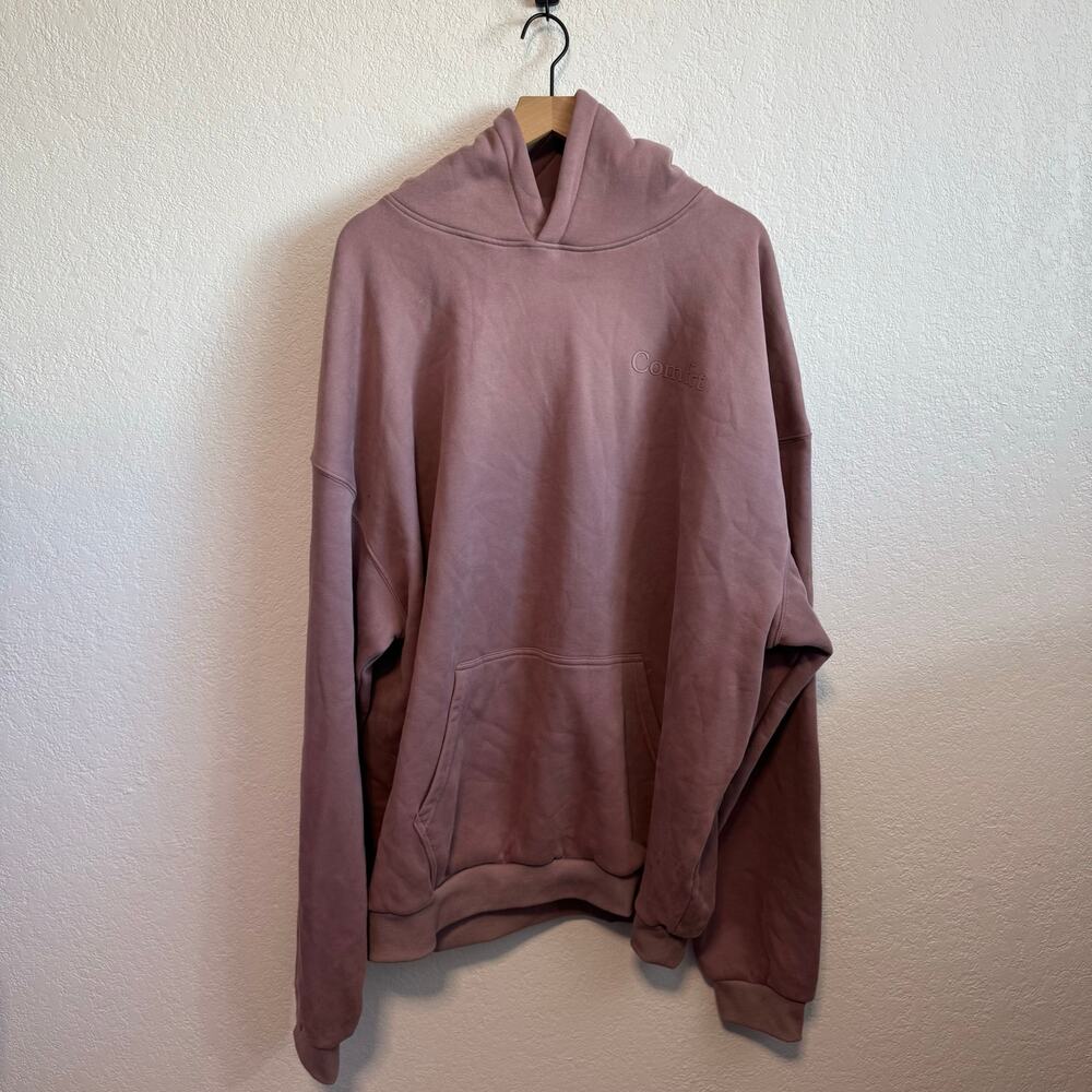 Comfrt Minimalist Hoodie Super Soft Oversized Pullover Orchid Purple Mauve 3XL - Picture 4 of 13